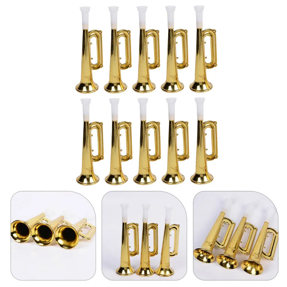 15Pcs Plastic Cheering Trumpet Loud Clear Sound Baseball Basketball Football Sport Event Party Horn Noise Maker Prop