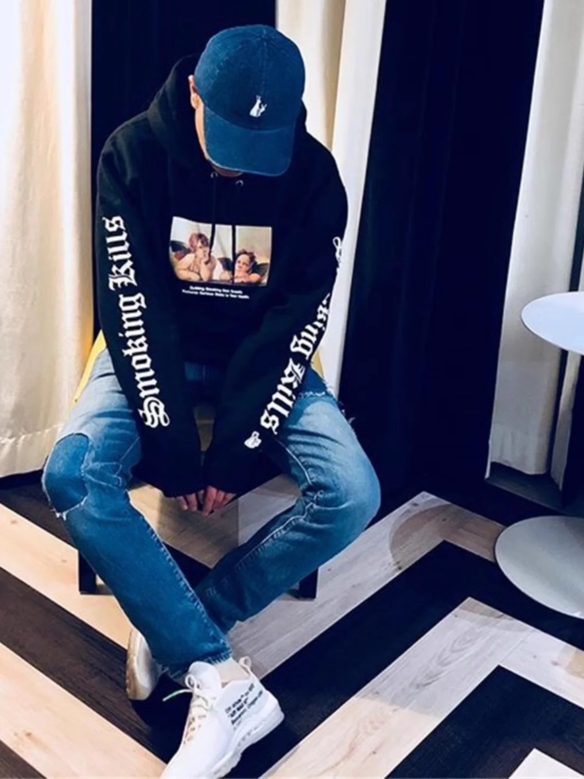 

Парные толстовки с длинным рукавом, молодежные повседневные худи из хлопка и полиэстера с принтом Angels Killing, уличная одежда, осенняя мода