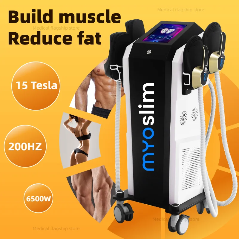 

Slimming and body shaping massager 6500W myoslim body shaping electromagnetic stimulation muscle buttocks body shaping