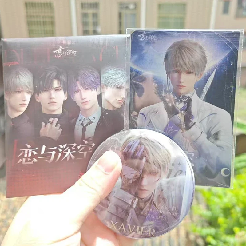 

Новинка, 10 шт./кор., игровая булавка Love and Deepspace Laser Card Xavier Zayne Rafayel ralayo Sylus Qin Che Shen Xinghui Li Shen Qi Yu Badge