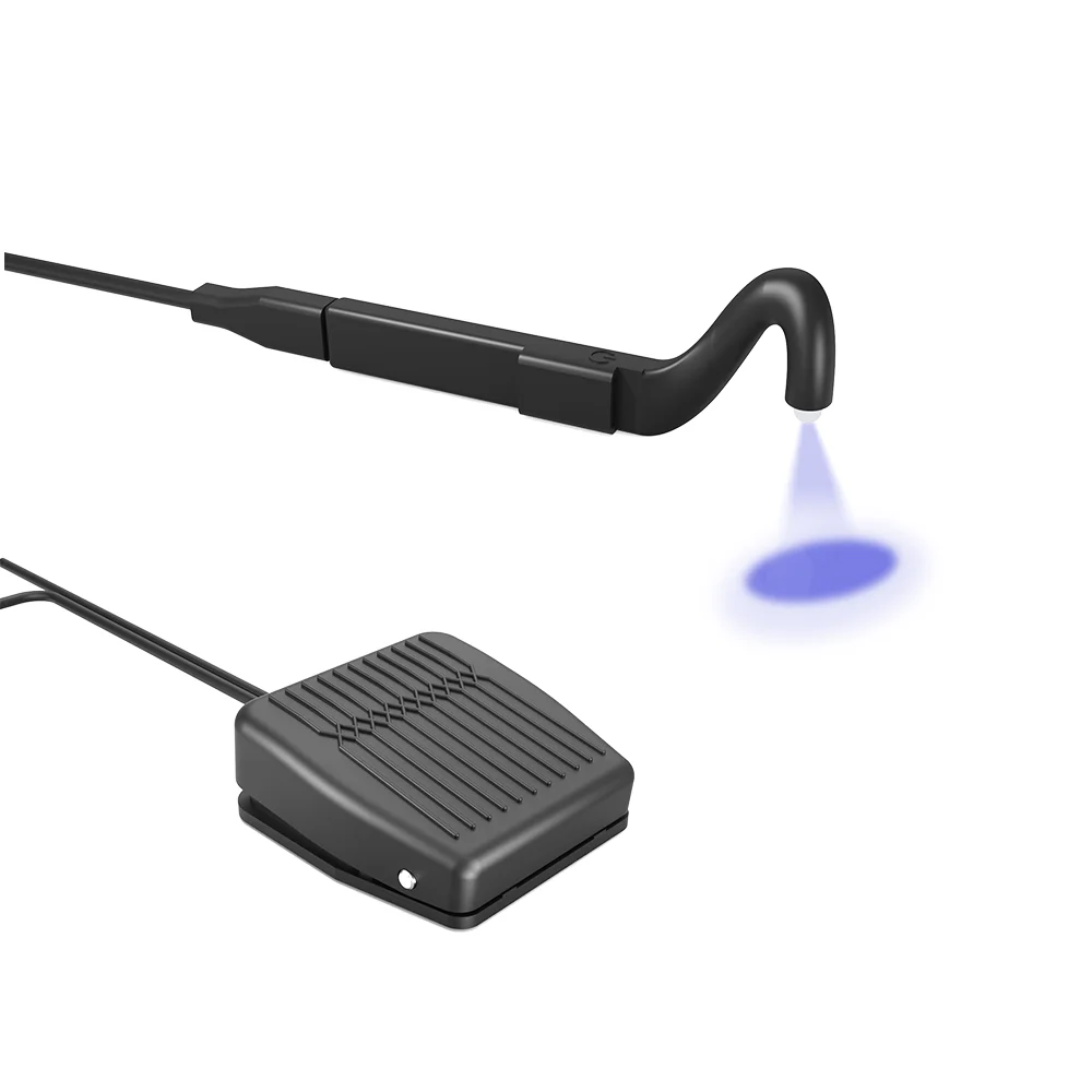 Portable Mini Tweezers Style UV LED Lamp Light for Eyelash Glue Curing Rechargeable Left and Right Hands Are Optional