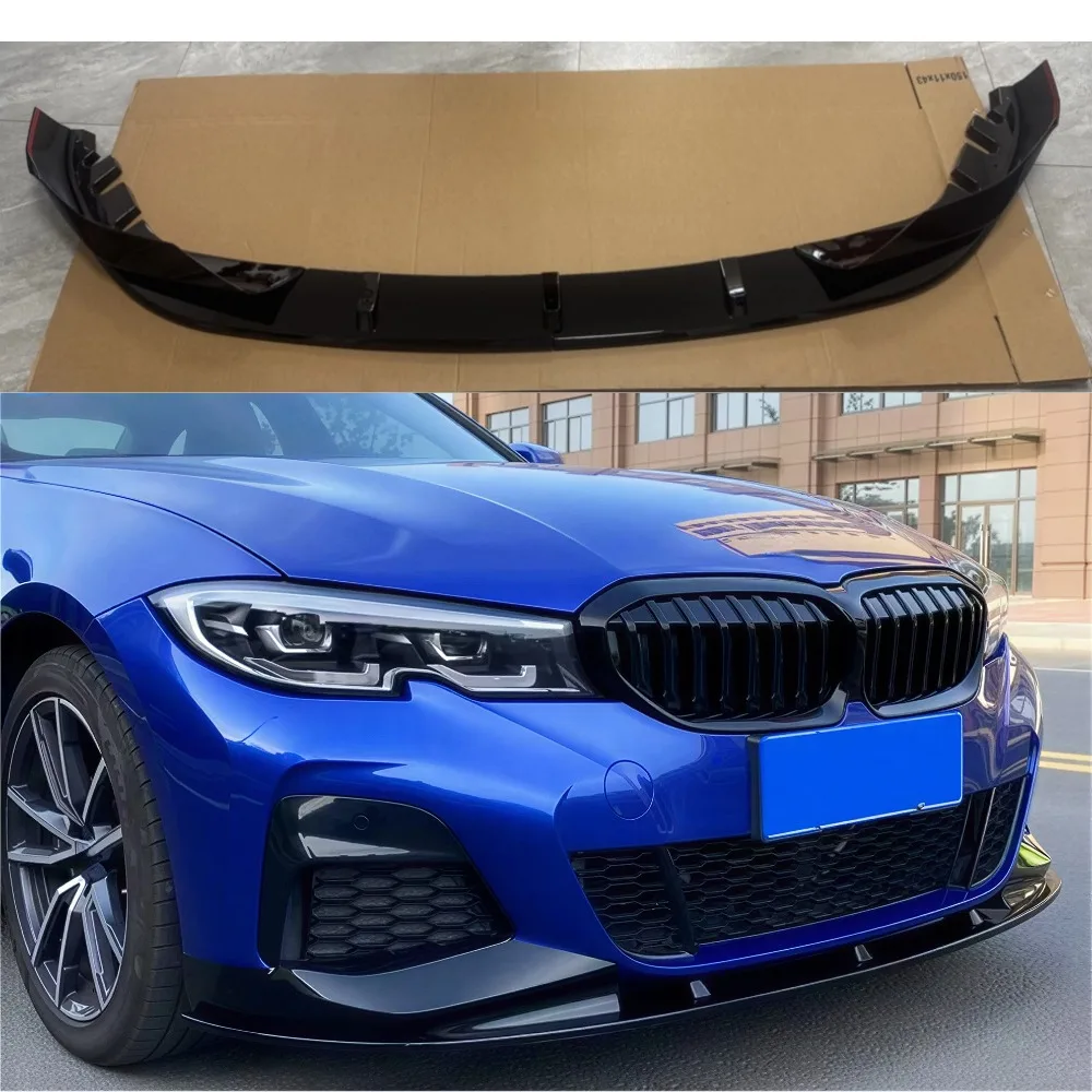 For 2020-2022 BMW 3 Series G20 G21 G28 Front Bumper Lip Spoiler Modification  Models - Decorative Shovel Nose Modification