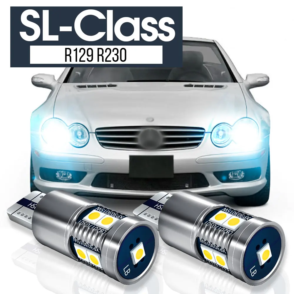 

2pcs LED Parking Light Clearance Lamp Accessories Canbus For Mercedes Benz SL Class R129 R230 2005 2006 2007 2008 2009 2010 2011