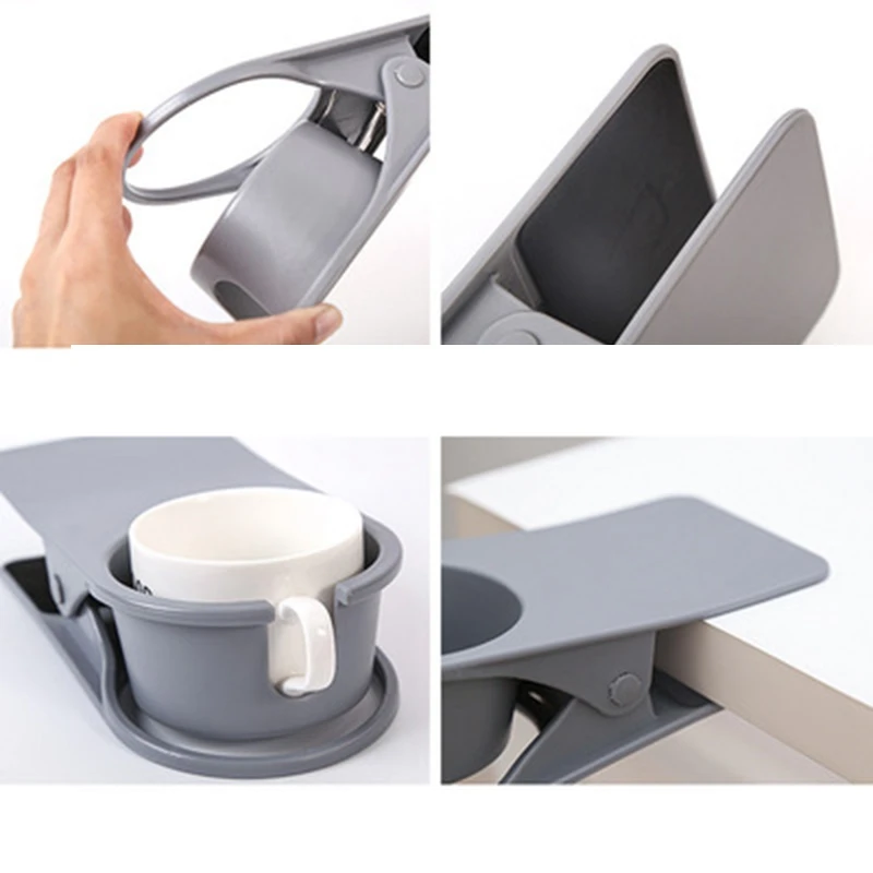 Creativo Home Table Side Water Cup Holder tavolo da pranzo scrivania multifunzionale Computer Desk portabicchieri fisso