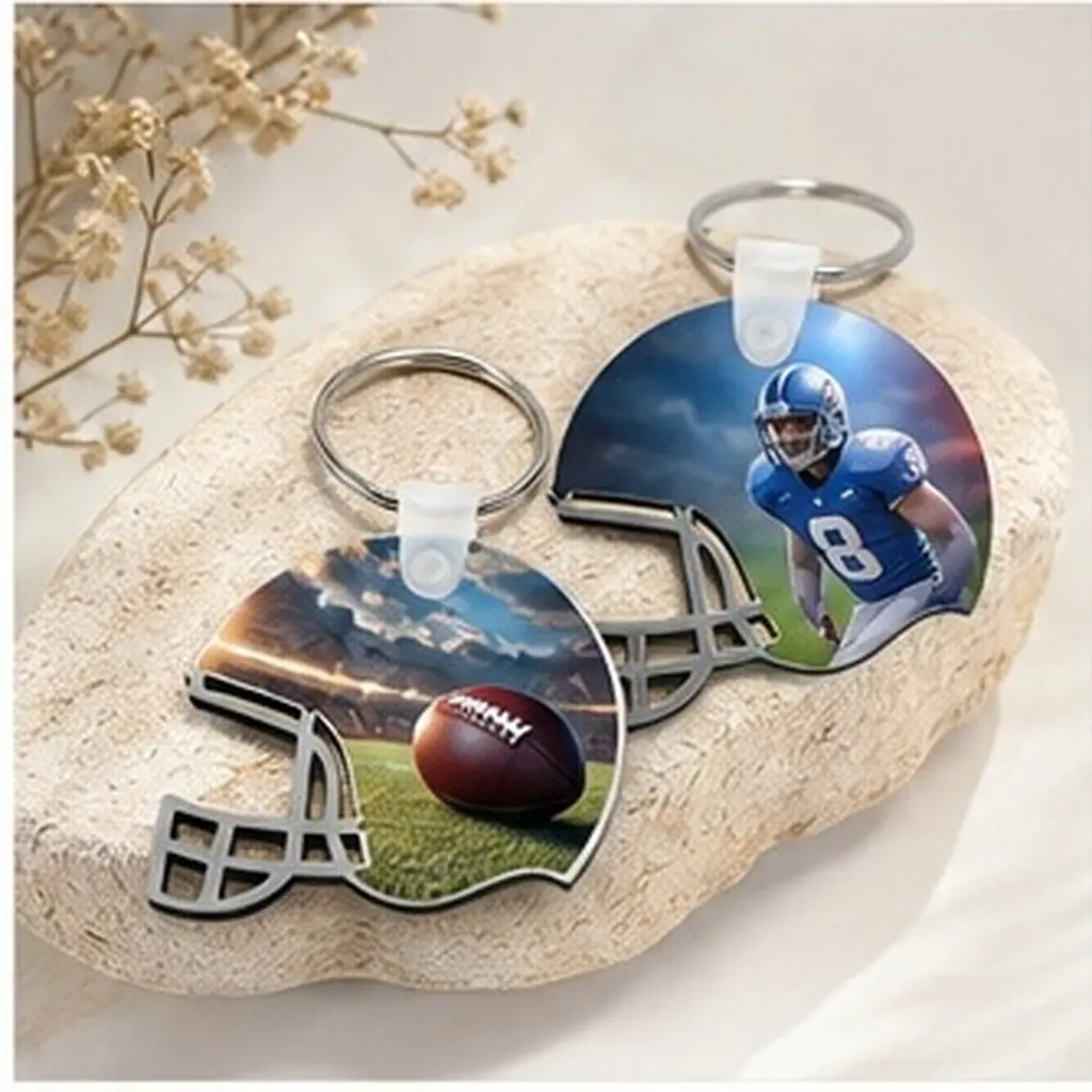 40Pcs Keychain Sublimation Blanks DIY Blank Keychain Craft Materials Handicraft Key Ring Accessories Blank Keychains