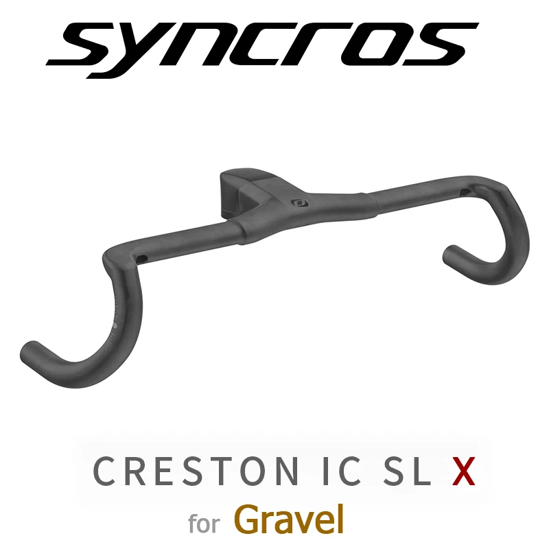 

Syncros for Gravel Creston IC Sl X Integrated Cockpit 28.6/31.8mm Internal Cable Routing Bicycle Handlebar Carbon Di2