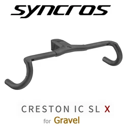 Syncros for Gravel Creston IC Sl X Integrated Cockpit 28.6/31.8mm Internal Cable Routing Bicycle Handlebar Carbon Di2