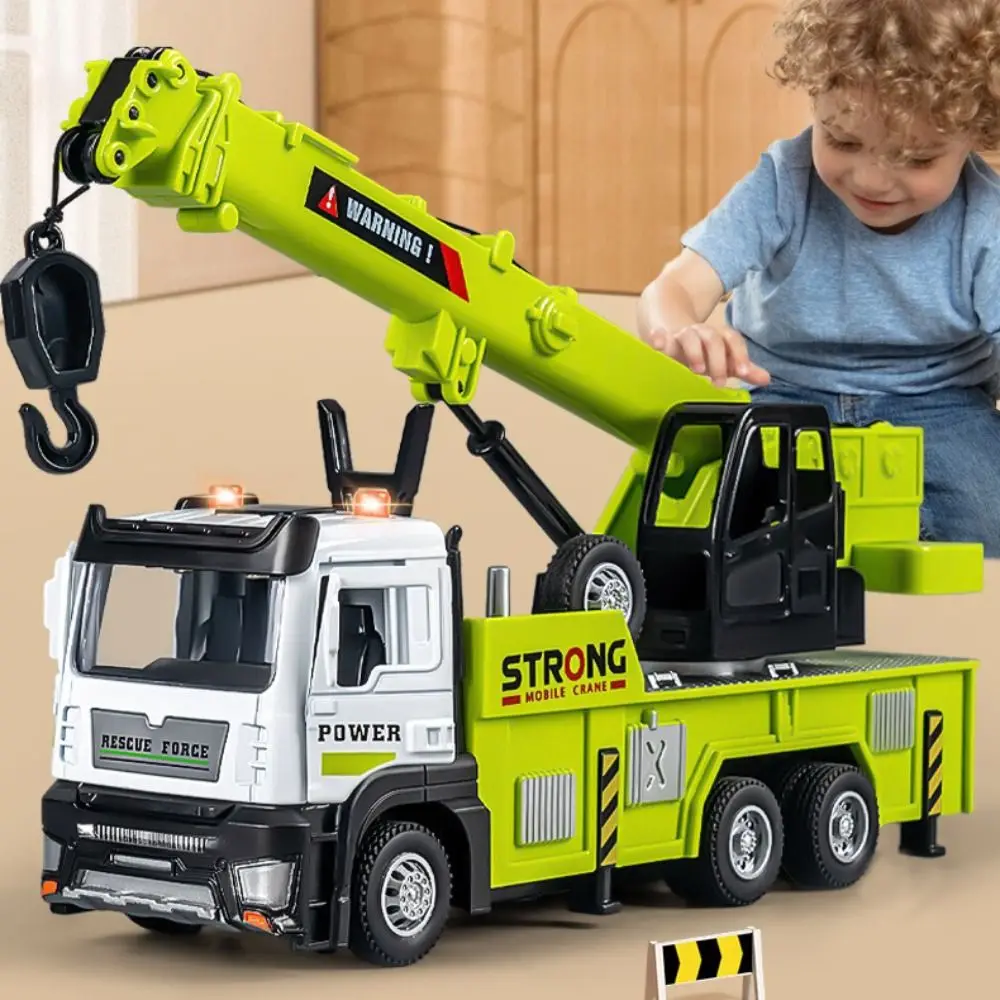 

Alloy Crane Rescue Vehicle Large Size Sounds Lights Construction Trucks Electric Toys Inertia Toy Engineering Vehicle Model
