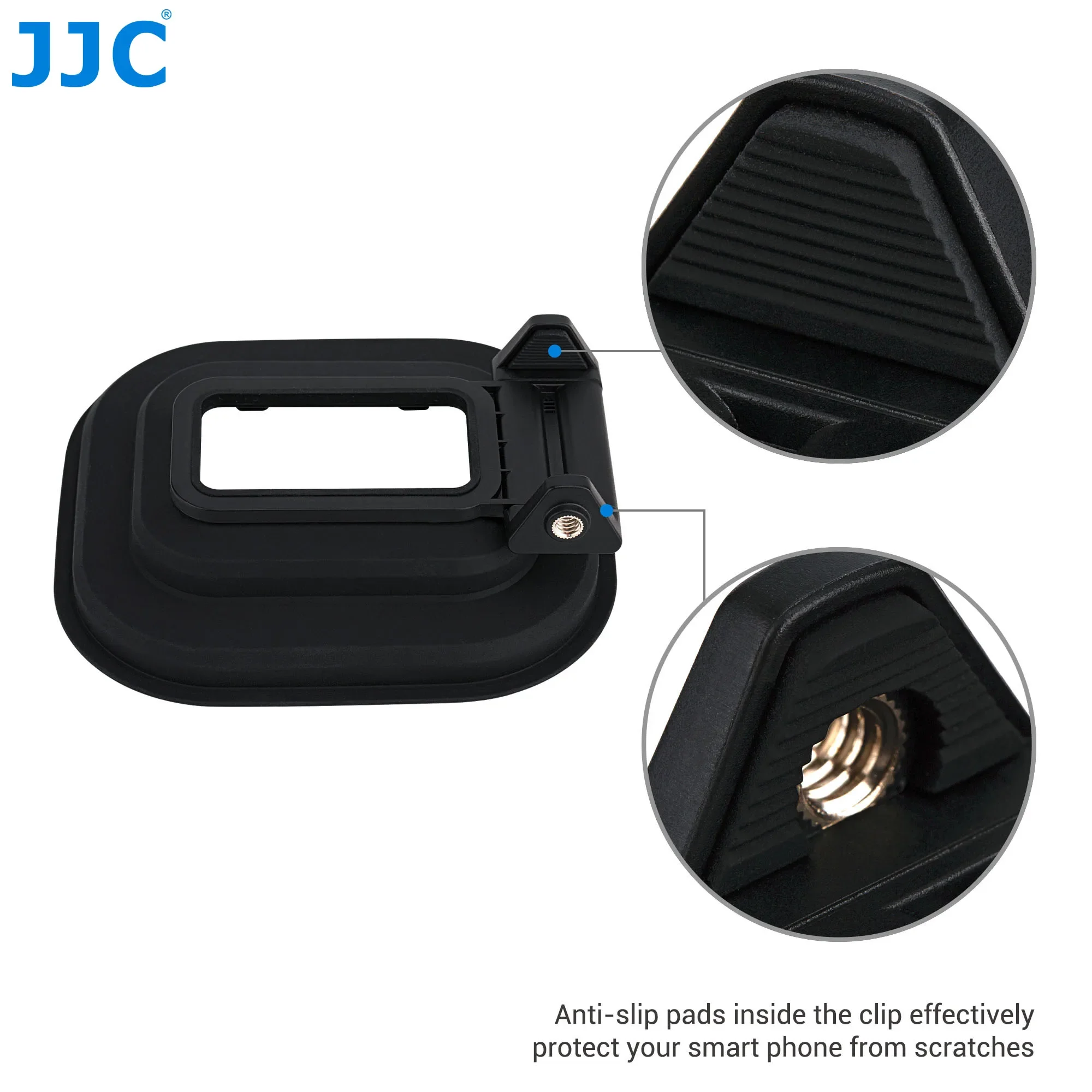 JJC Anti-Reflection Cell Phone Lens Hood Shade for Samsung Huawei Phone to Block Glass Reflection Glare Camera Lens hood