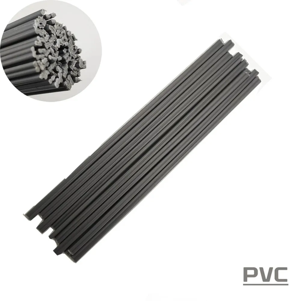 แท่งเชื่อม200มม. 50ชิ้นสำหรับรถยนต์กันชนสีเทา PVC เครื่องมือซ่อมพลาสติก