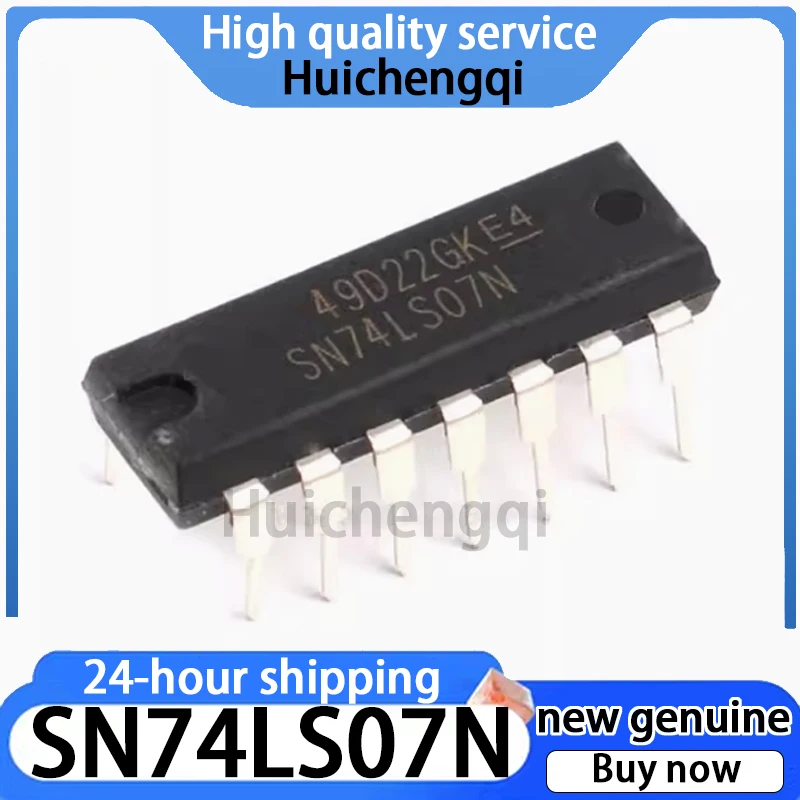 10PCS Original genuine SN74LS07N package DIP-14 buffer/driver/transceiver