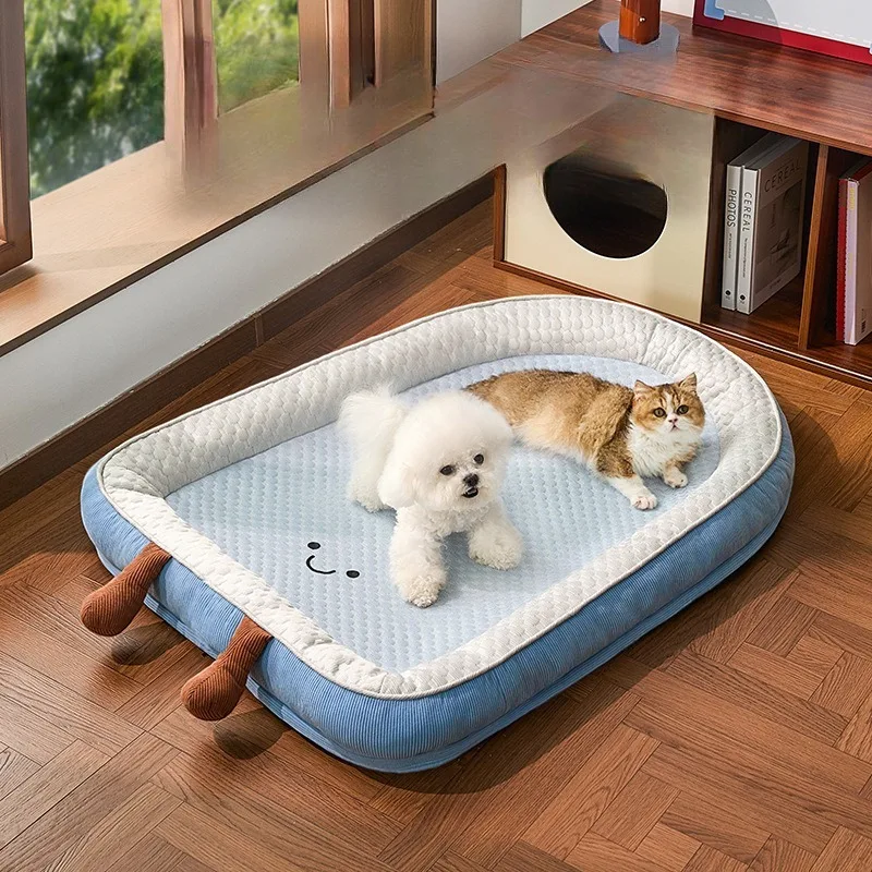 

2026 New Summer Cooling Removable Washable Dog Bed All-Season Pet Sleeping Mat Sofa Dog Bed Cat Ice Mat Dog Supplies