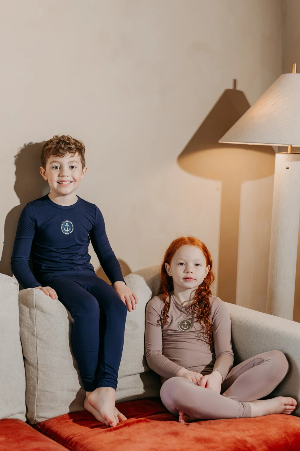 AS SS2026 Modal Cotton PJ Set Children Fashion Family Matching Clothes Kids Boys Girls Comfortable Casual Clothing