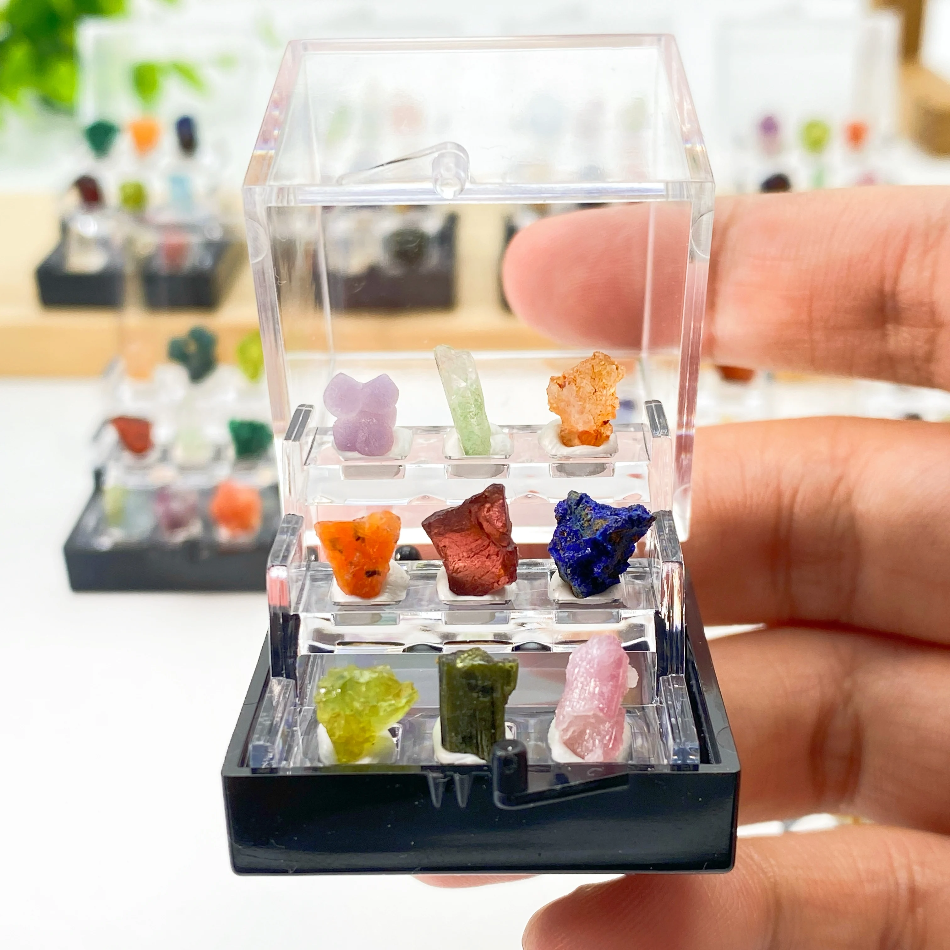 1PC High Quality Natural Mine Marker Box,Birthday Gift,Men Gift,Women Gift,Scene Decoration,Table Decoration.