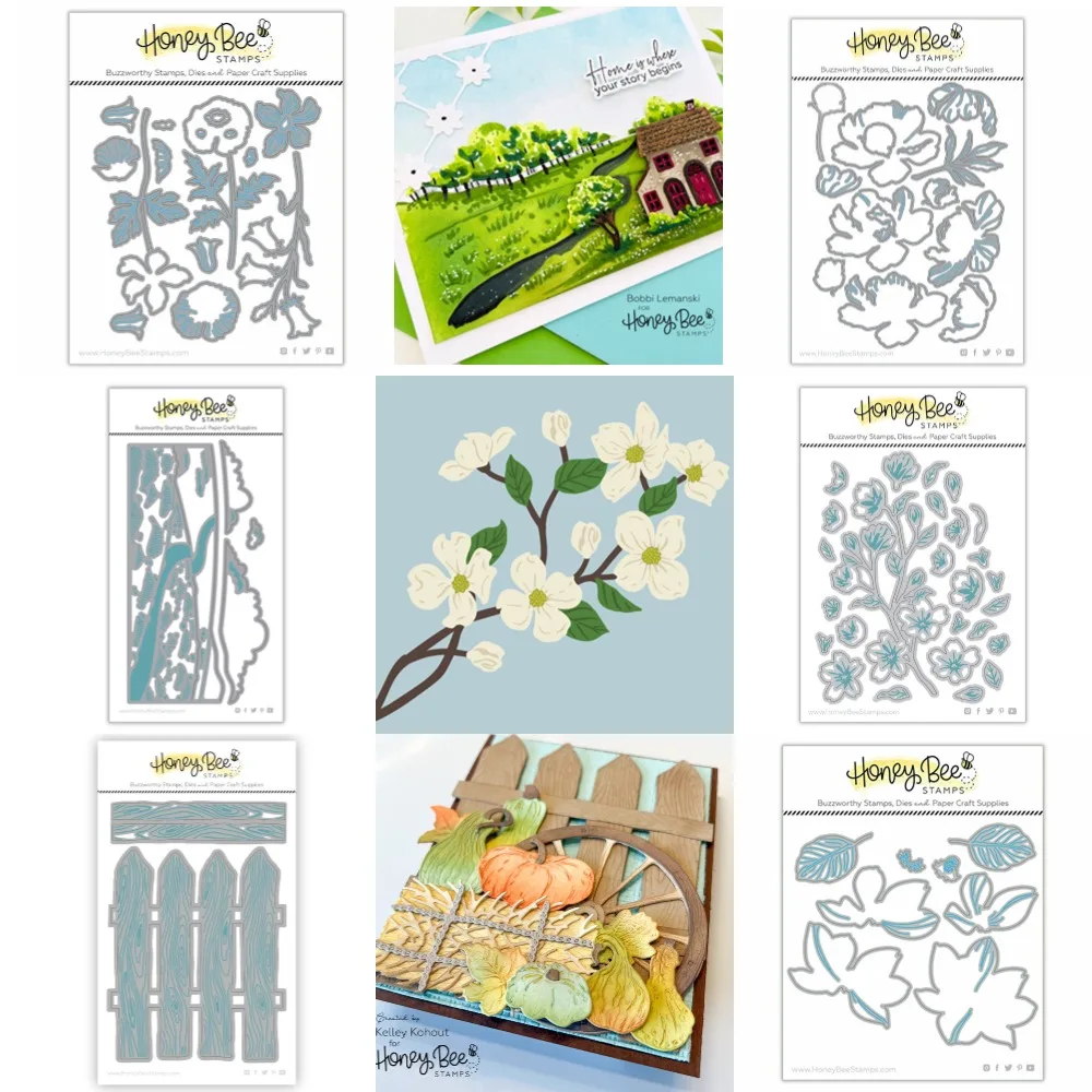 Fine Honeybee Die Layers Floral Cutting Dies Metal Cutting2023 New Diy Molds Scrapbooking Paper Making Cuts Crafts Handmade