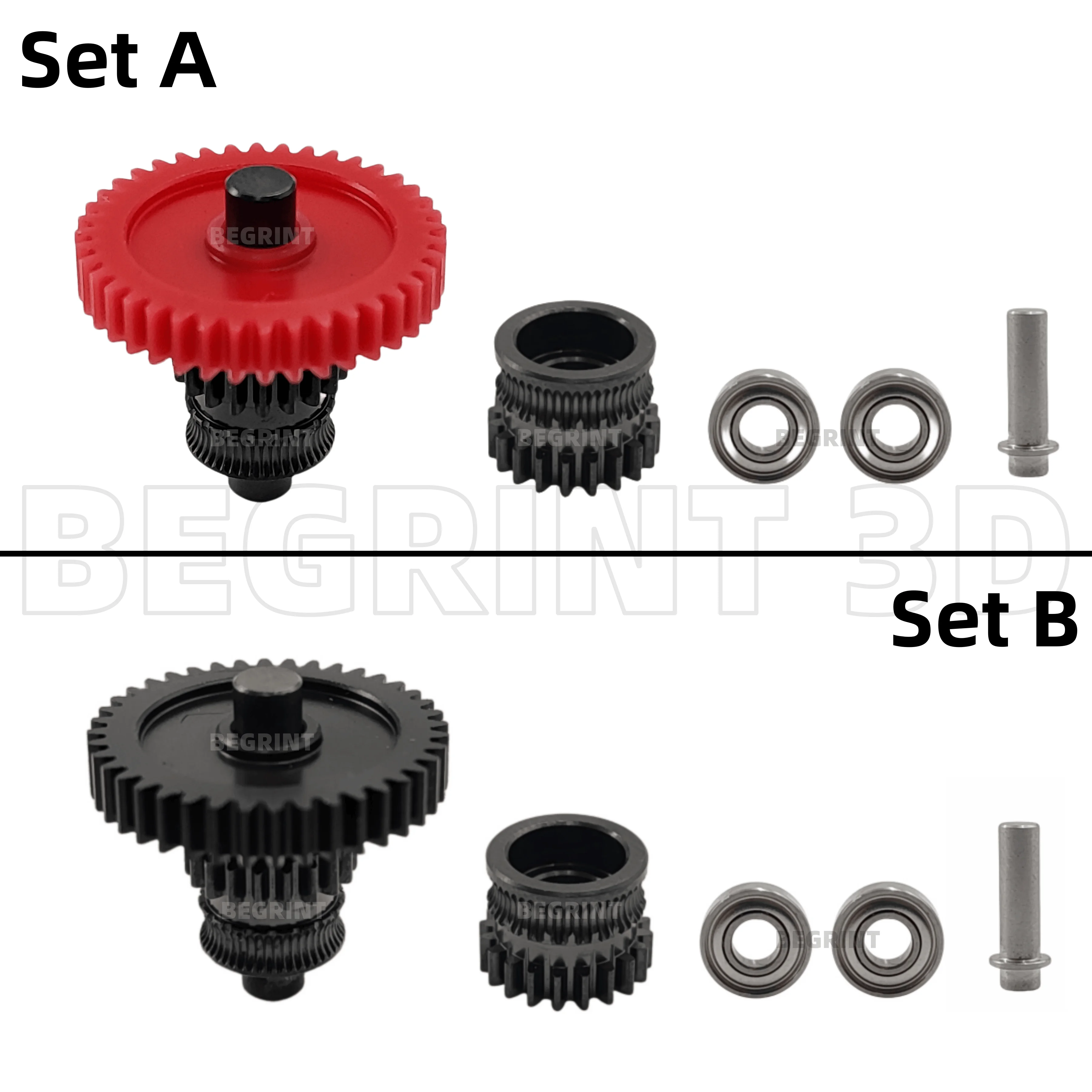 For Kobra3 Combo Extruder Nano Coated Gear Kit Hardened Steel Higher Precision One-piece Gear kit for Anycubic Kobra 3