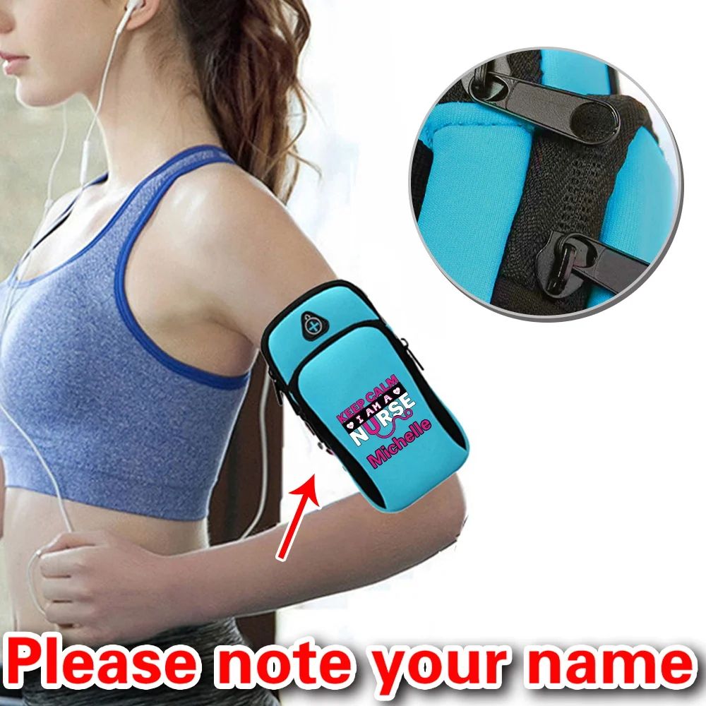 

Personalized Customized Simple Printed Unisex Waterproof Sports Arm Bag Outdoor Jogging Fitness