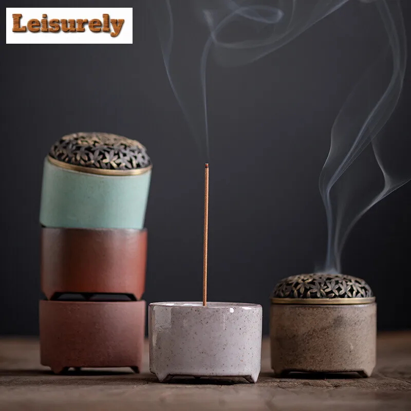

Zen Maple Leaf Line Incense Burner Household Small Aromatherapy Furnace Indoor Insert Incense Seat Holder Tea Ceremony Ornaments