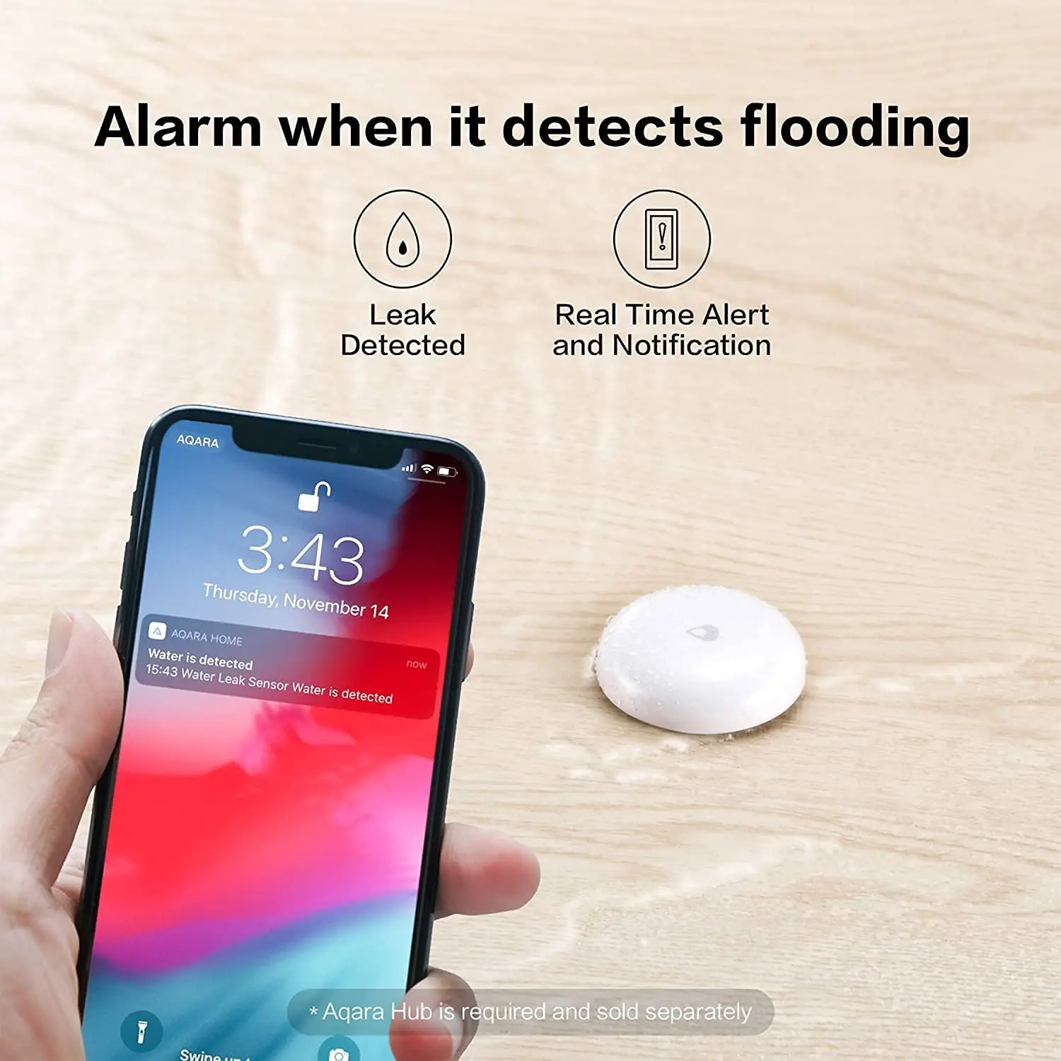 Aqara Water Leak Sensor IP67 Zigbee Flood Water Immersing Detector Alarm Smart Home Security For Xiaomi Mihome Apple Homekit