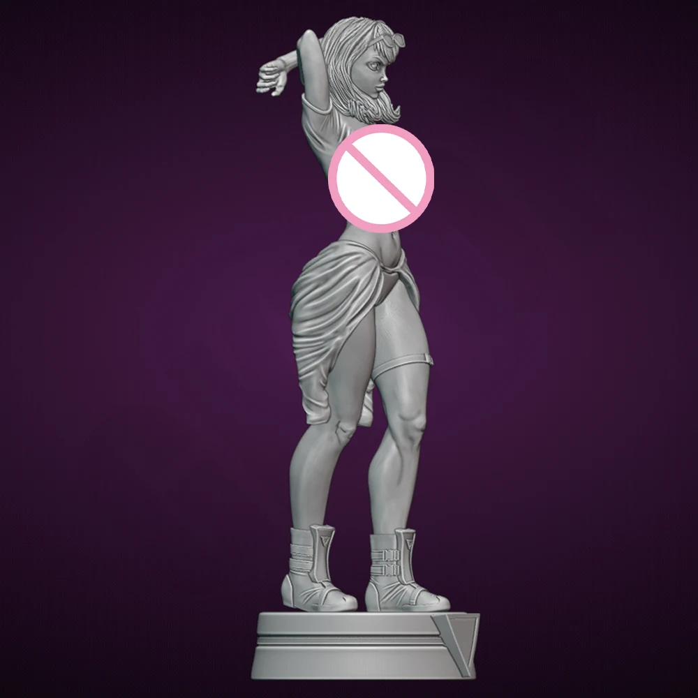 Figura de resina de niña Sexy de Belle Caitlin, juguete sin pintar, muñeca GK sin montar, montaje de impresión 3D, estatua de reducción en miniatura, 1/24