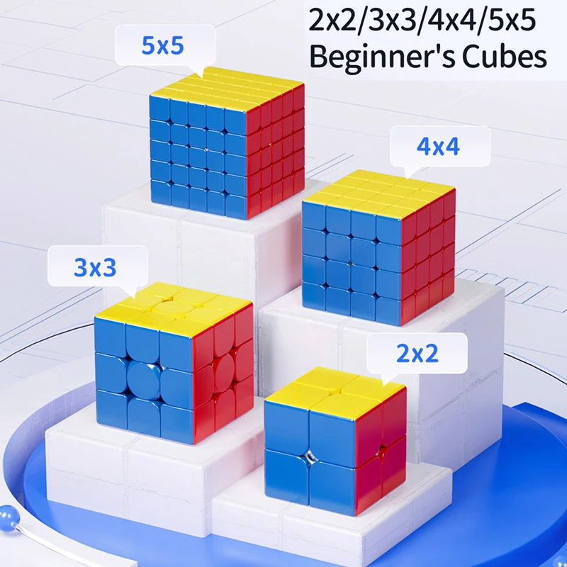 MOYU-Meilong M Cubo Mágico Magnético, Speedcube Profissional, Puzzle Velocidade Brinquedo, Brinquedo Infantil, 3X3, 2X2, 4X4, 5X5