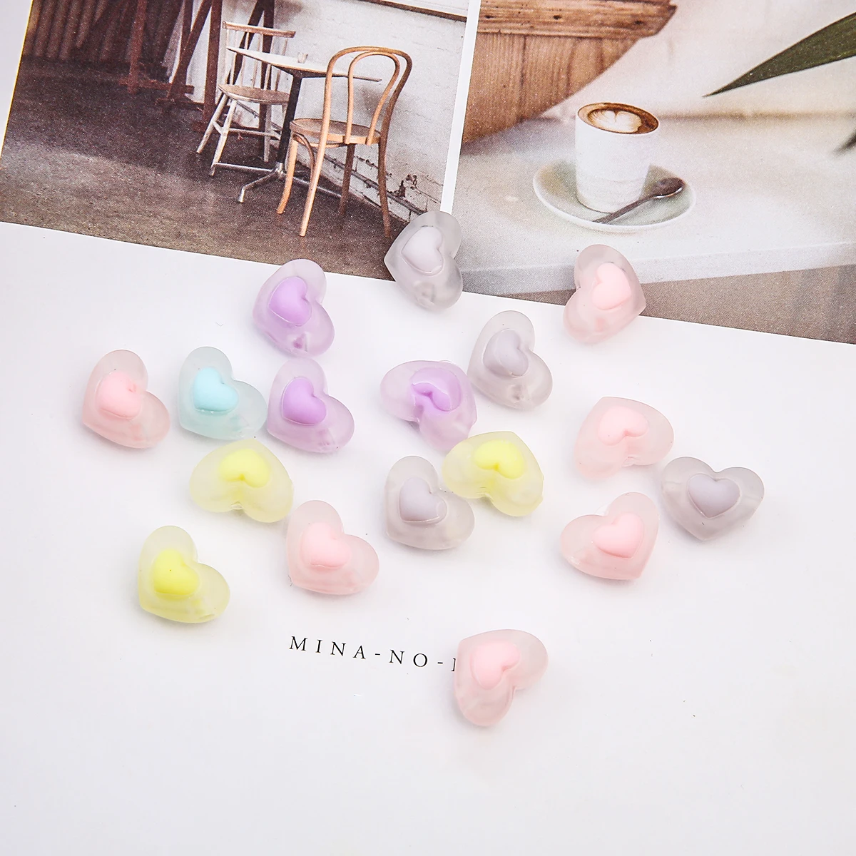 

20pcs Acrylic Transparent Frosted Star Pentagram Shape Beads Charm For Jewelry Making DIY Necklace Earrings Necklace Accessories