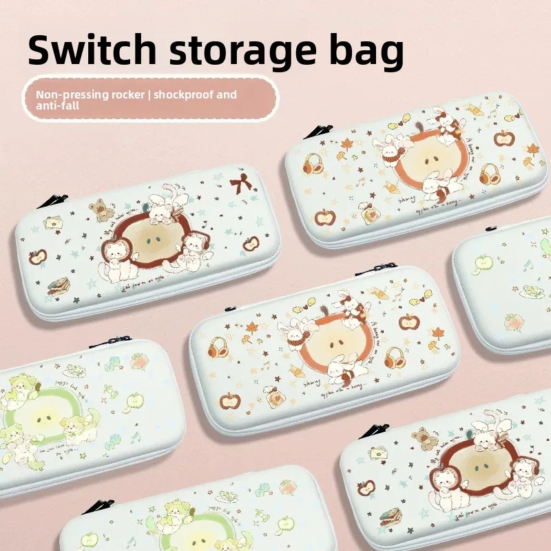NEW Travel‑Friendly Gaming Accessory Storage Pouch, Shockproof Carry Bag with Mesh Pockets for Switch OLED and Switch 2 Console