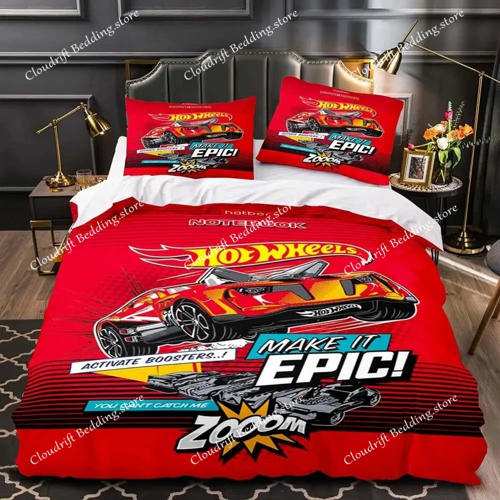 Monster Truck Hot Wheel 3D Printed Duvet Cover Pillowcase Bedding Set Twin Full Queen King Size For Bedroom Decor Home Textiles