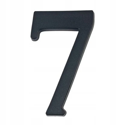 Huisnummer 7 Zwart 19cm