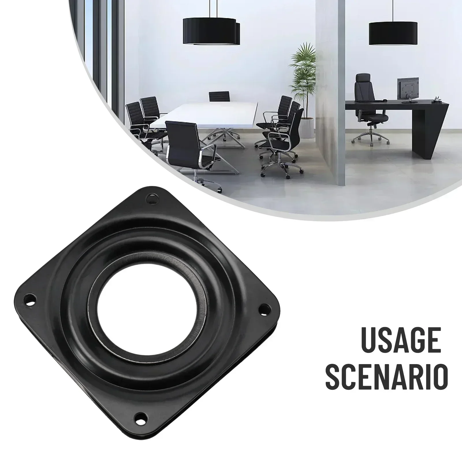 360 Degree Rotating Hollow Turntable Plate 3 4 6 Inches Heavy Duty Metal Bearing Swivel Chassis Slides Furniture Hardware