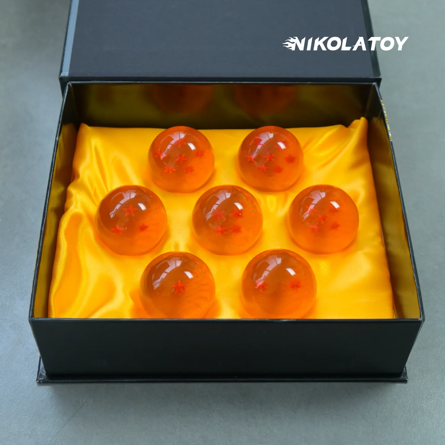 Nikolatoy Dragon Ball Z Complete 7-Piece Crystal Ball Figure Gift Box Set Anime Fan Collectible Display Edition Dragon Ball Z
