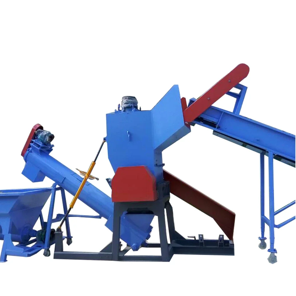 plastic crusher crushing machine crusher plastic with washer and dryer