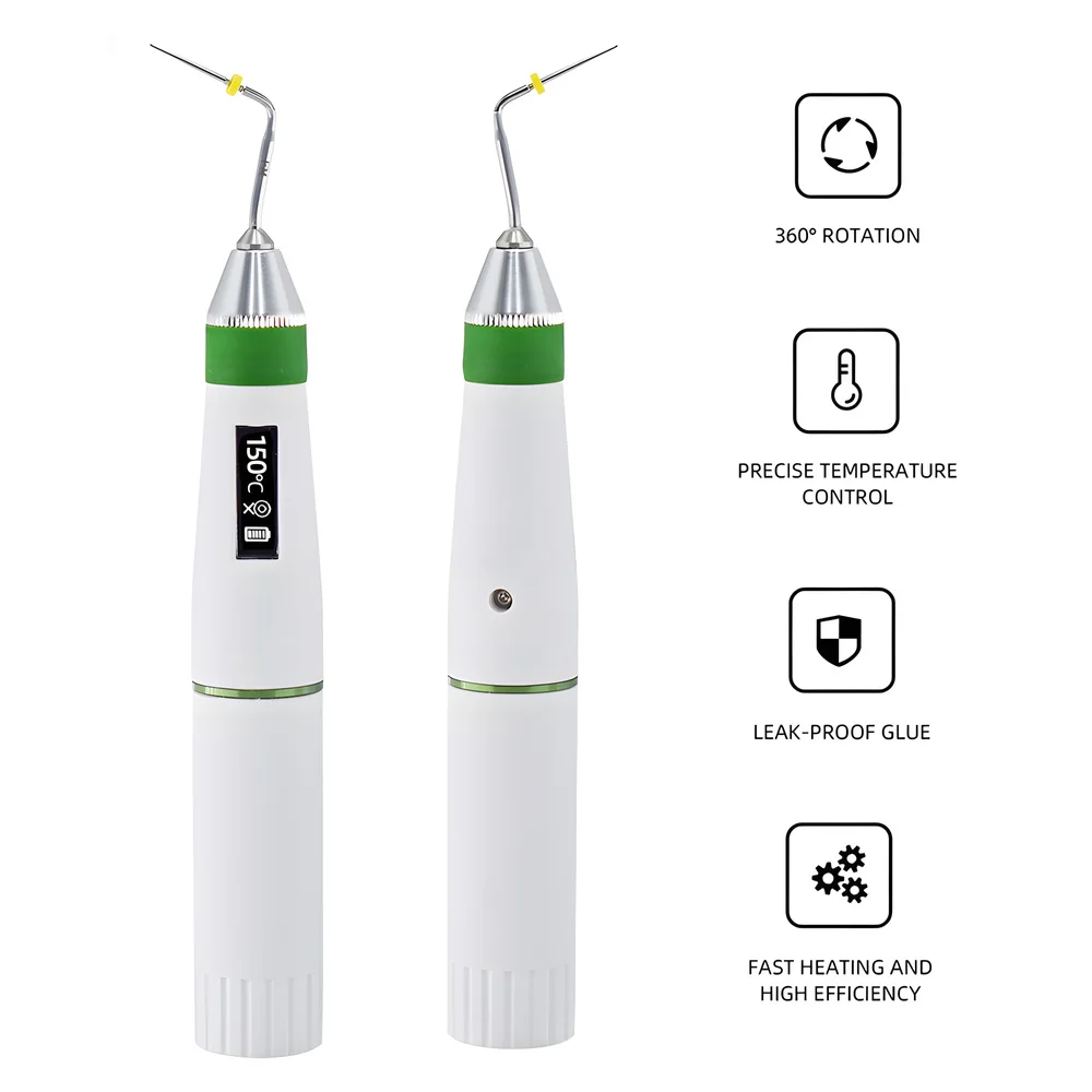 ECIN Dental Obturation Pen Cordless Heated Gutta Percha System Endodontics Root Canal Plugger Heated Gun Pen Dentistry Tool