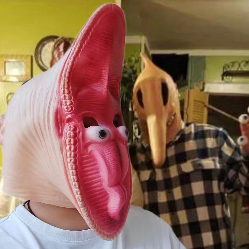 Adam Barbara Halloween Mask Cosplay Prop Scary Props Full Head Mask Unisex Carnival Masquerade Party Dress Up Fright Props