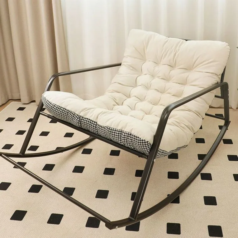 

Double Recliner Chair Balcony Large Rocking Chairs with Cushion Winter and Summer Floor Sofas Chair Comfortable Lounge Chair