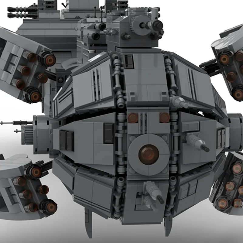 Moc Building Blocks คลาสสิก Scarran Dreadnought รุ่นเทคโนโลยีอิฐ DIY Assembly Space เรือของเล่นเด็กเด็ก