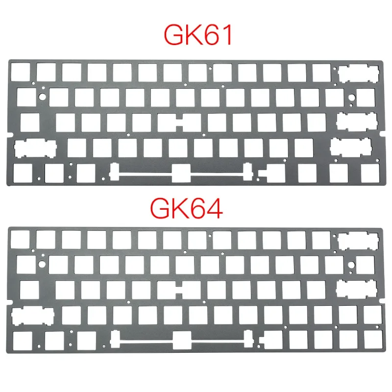 

60% Positioning Plate Aluminum GK61 GK64 GH60 CNC Customization Positioning Plate for Mechanical Keyboard Anodizing Accessories
