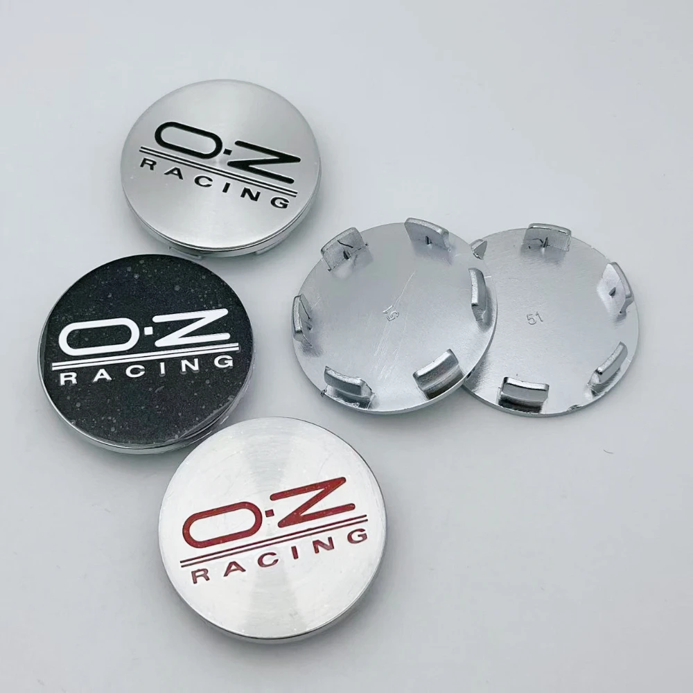 

4pcs OZ O.Z Racing Logo Emblem Car Wheel Center Caps 51mm Wheel Rim hub cap Auto Rim Centre Cover Hubcap Car Styling Accessories