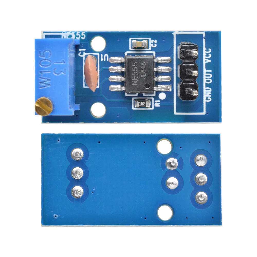 NE555 Adjustable Resistnce Frequency Pulse Generator Module For Arduino Smart Car 5V-12V Single Channel Output Module