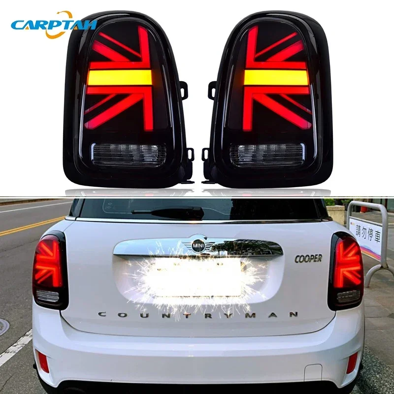 Автомобильные светодиодные задние фонари 12 В для BMW Mini Cooper Countryman F60 2016-2019 2020 Задние ходовые огни Тормозной задний динамический указатель поворота