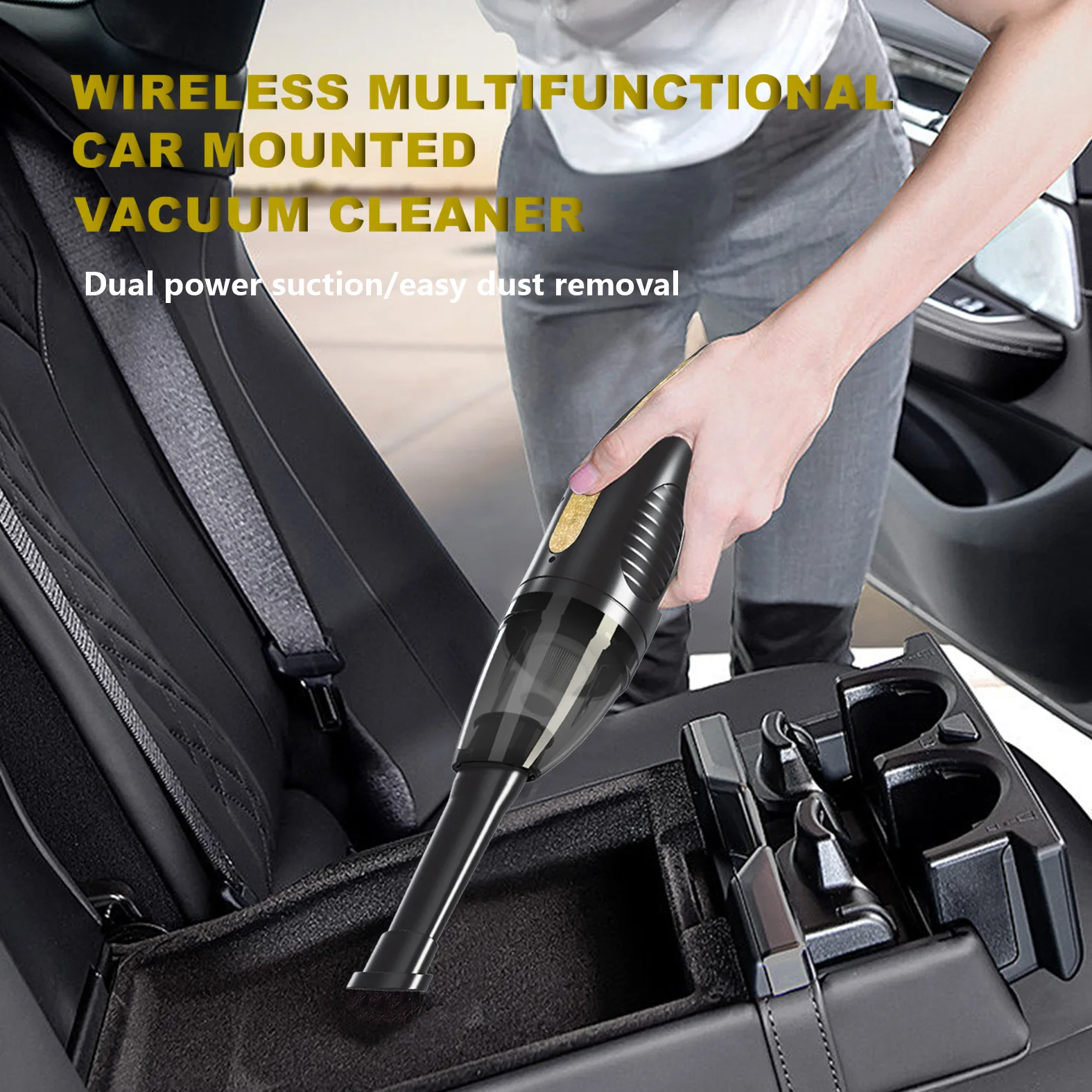 Vacuum Cleaner Car Home Use Cordless Handheld Portable 2-in-1 Vacuum Cleaner