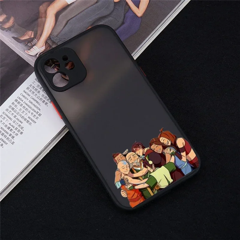 Japan Anime Avatar the Last Airbender Phone Case For iPhone 11 12 13 14 15 16 Pro Max mini XR SE Plus Hard Matte Cover Fundas