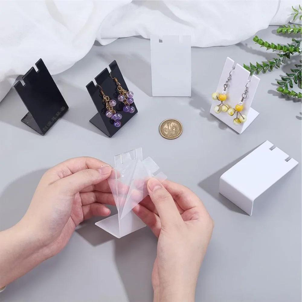 Acrylic Earring Display Rack Modern Ear Display Stand Jewelry Display Rack Transparent For Jewelry Store Dressing Room Boutique
