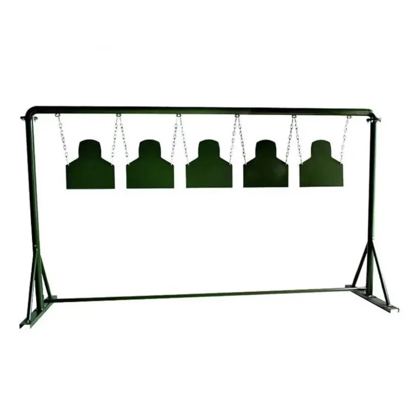 Training five-position steel plate chest target fast reverse five-position target plate fast reverse five-position target