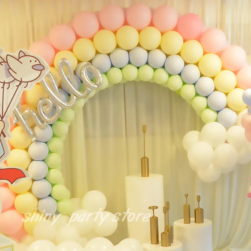 

Macaron Rainbow Balloon Garland Arch Kit Girls Pastel Wedding Happy Birthday Party Pink Balloons Baby Shower Decoration Kid Gift