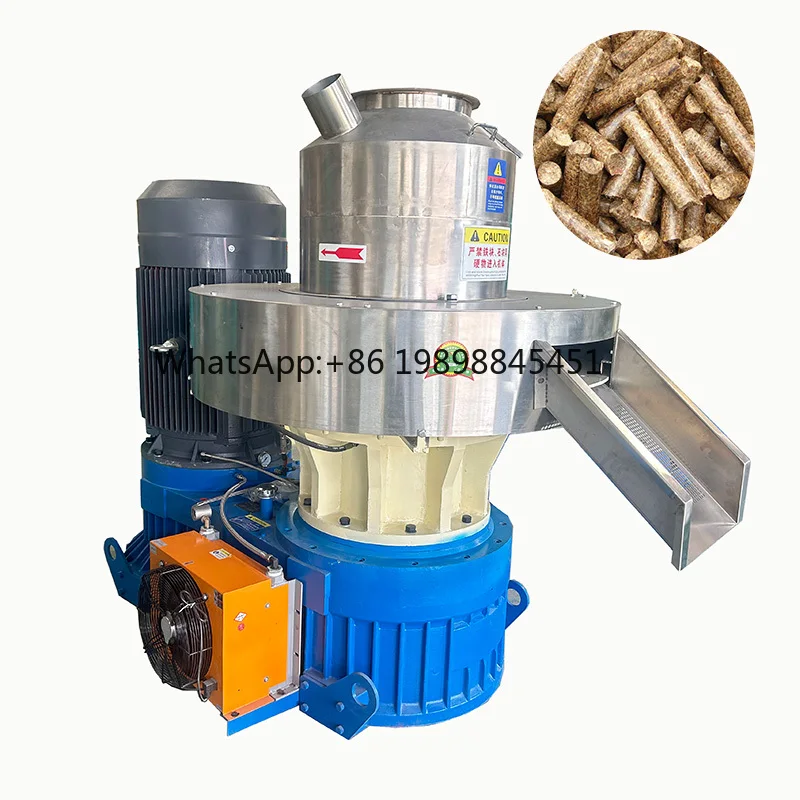 

Automatic Wood Pellet Machine Biomass Waste Sawdust Pellet Mill Ring Die for Rice Husk Straw Grass Equipped Engine Motor