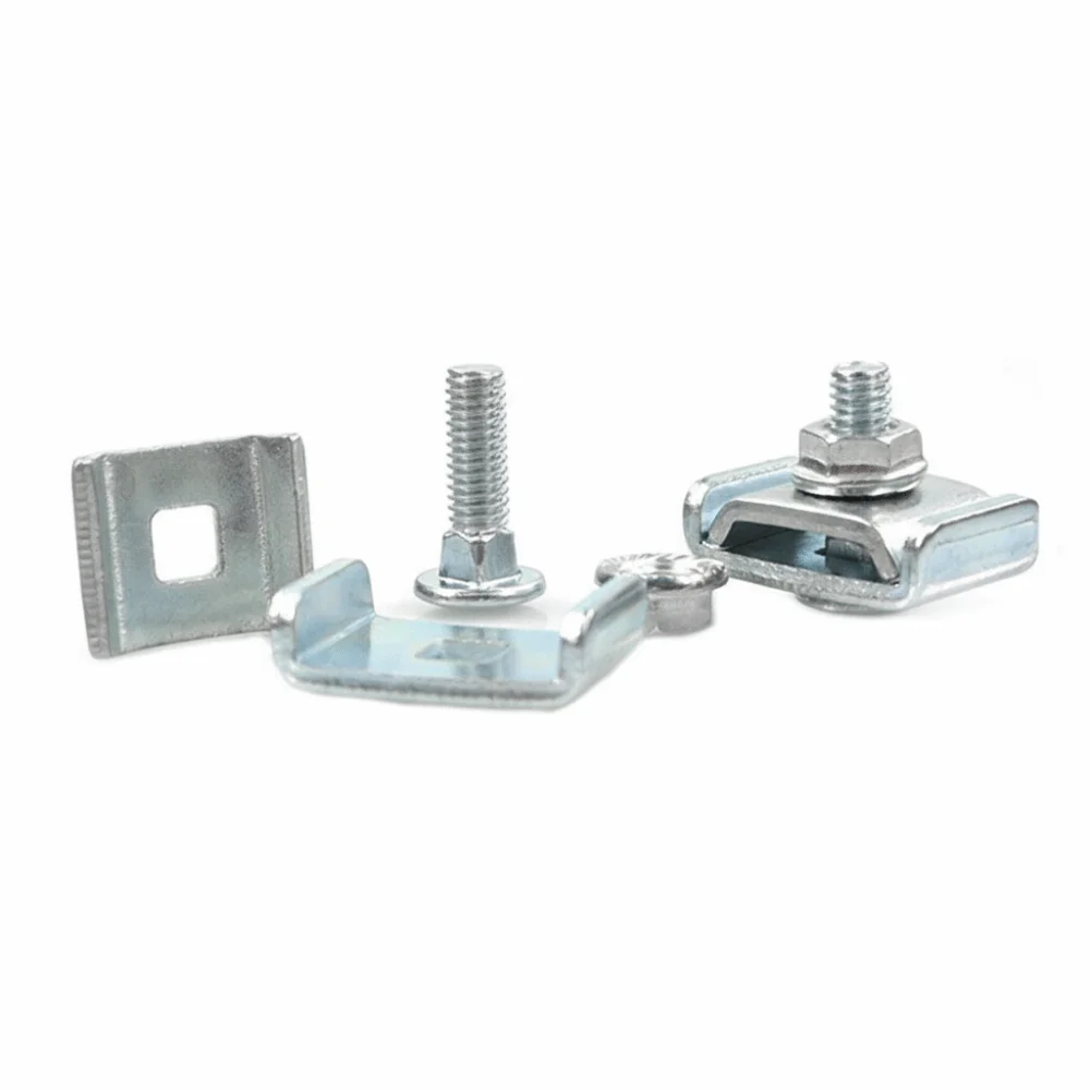 10pcs Hardware Accessories Metal Grid Wall Clamps Sturdy Clamps DIY Metel Mesh Fasteners Grid Connectors Wall Installation