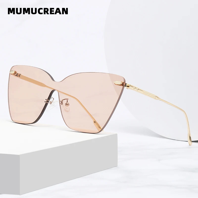 New style sunglasses JS8524 fashion European and American one-piece frameless sunglasses anti-ultraviolet women's same style