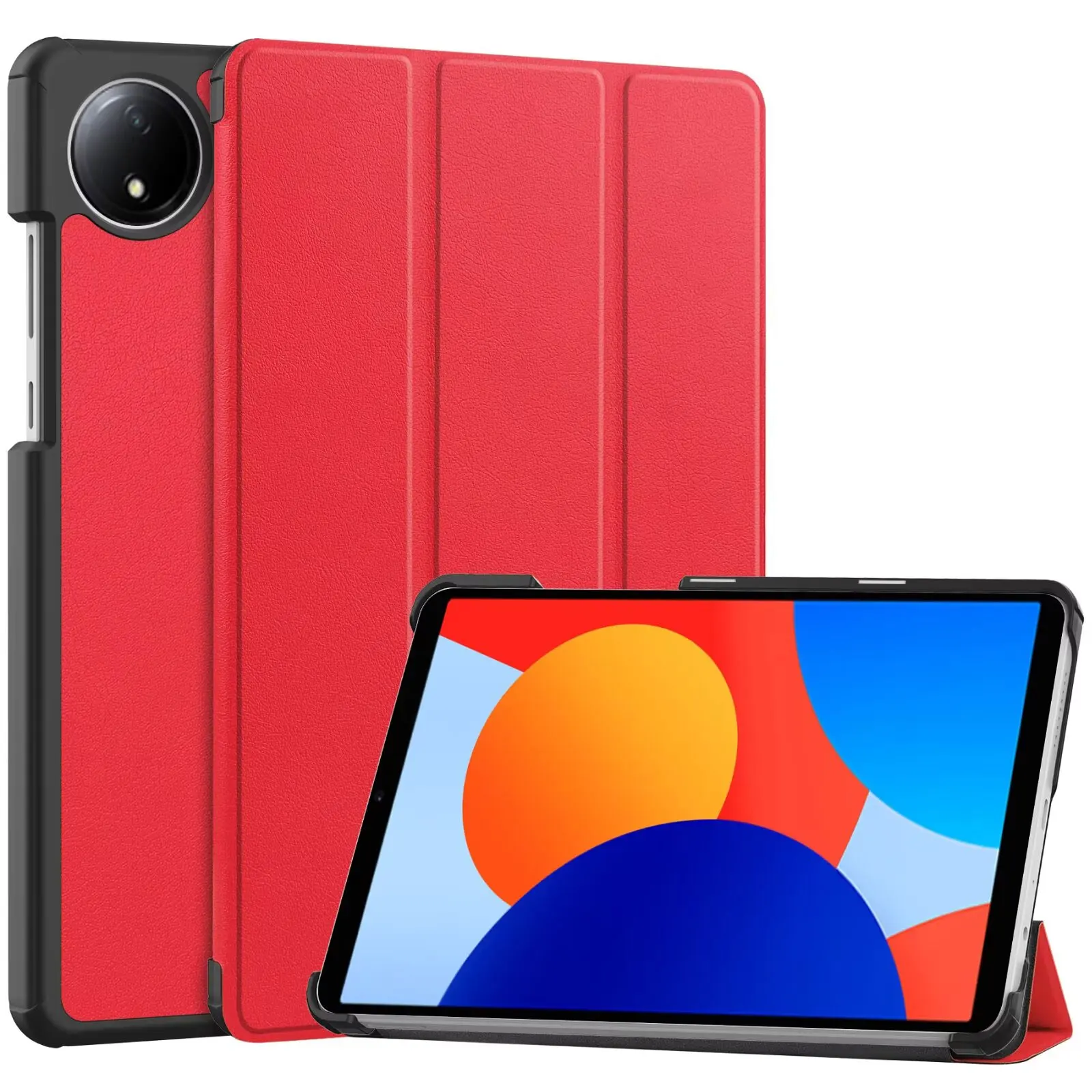 

Xiaomi Redmi Pad SE Case 8.7-inch Tri-Fold Hard Shell Smart Cover Auto Sleep Wake Protective Stand Funda for Redmi Pad SE Tablet