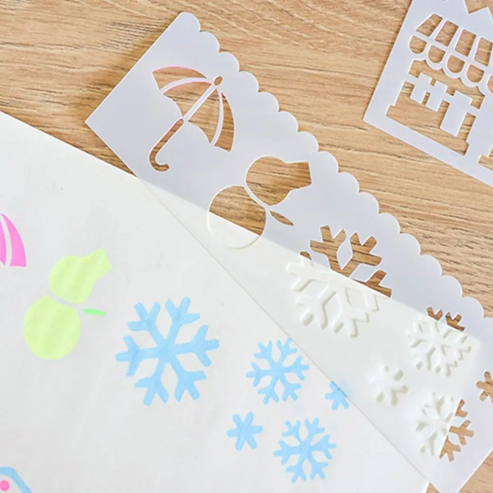 Children Copy Stencil Painting Tools Hand Painted Photo Album DIY Template Drawing Templates Letter Stencil Drawing Stencils